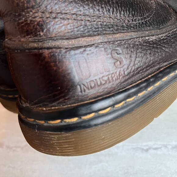 ** Dr. Martens Industrial Hampshire Shoes boots dark brown Size 12 - Picture 7 of 11